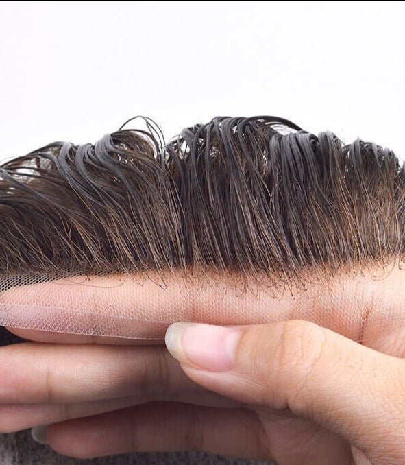 N6 Prótesis capilar malla francesa + skin laterales, DENSIDAD 100% - Pro Hair